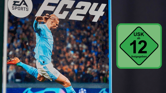 Anders als FIFA 23 wird FC 24 erst ab 12 Jahren freigegeben.