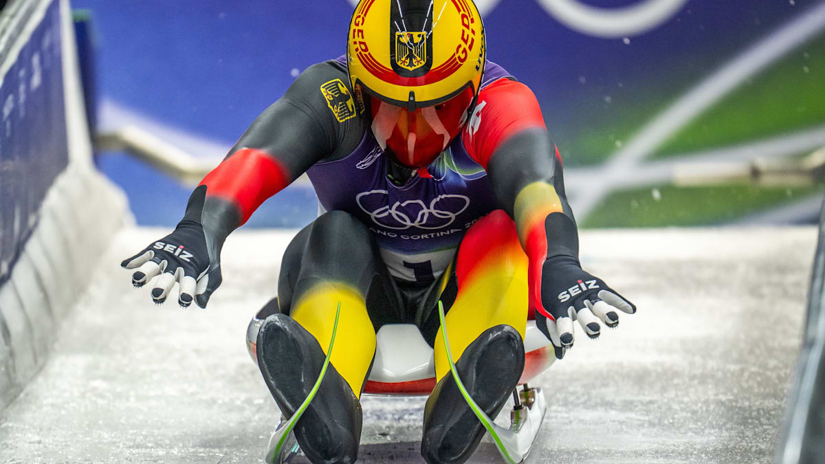 Rodler-Langenhan-holt-erste-deutsche-Goldmedaille