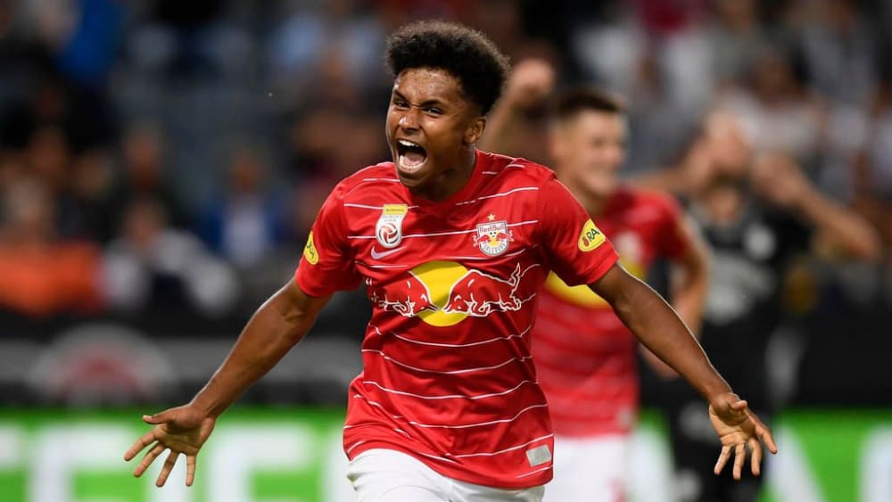 Scorer Adeyemi Andreas Schaad FC Red Bull Salzburg Getty