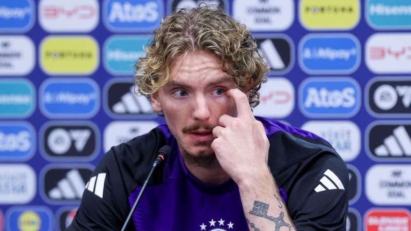 Nick Woltemade (Germany) answers questions from journalists at the press conference, UEFA European Under-21 Championship 2025, press conference, PK, press conference Germany 27.06.2025, Narodny Futbalový Å tadion on June 27, 2025 in Bratislava, Slovakia. (Photo by Marco Steinbrenner DeFodi Images) Nick Woltemade (Germany) answers questions from journalists at the press conference, UEFA European Under-21 Championship 2025, Press conference Germany 27.06.2025, Narodny Futbalový Å tadion, June 27, 2025 in Bratislava, Slovakia. (Photo by Marco Steinbrenner DeFodi Images) *** Nick Woltemade Germany answers questions from journalists at the press conference, UEFA European Under 21 Championship 2025, Press conference Germany 27 06 2025, Narodny Futbalový Å tadion on June 27, 2025 in Bratislava, Slovakia Photo by Marco Steinbrenner DeFodi Images Nick Woltemade Germany answers questions from journalists at the press conference, UEFA European Under 21 Championship 2025, Press conference Germany 27 06 2025, Narodny Futbalová Å tadion, June 27, 2025 in Bratislava, Slovakia Photo by Marco Steinbrenner DeFodi Images