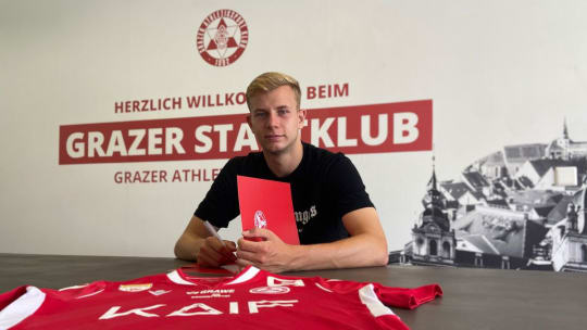 Maximilian Somnitz hat beim GAK unterschrieben.
