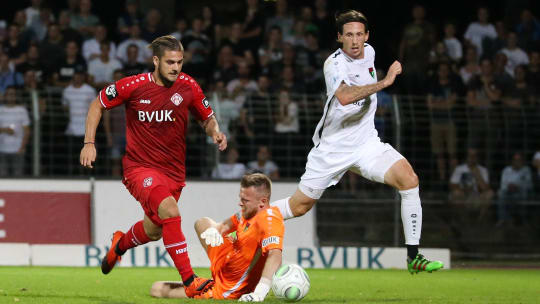 Im September 2018 setzte sich Schweinfurt im Toto-Pokal-Achtelfinale mit 3:1 gegen die Kickers vermeintlich durch.