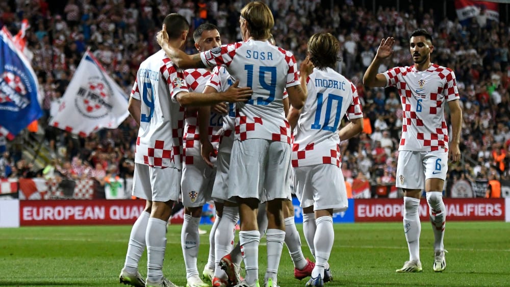 Ungefährdeter Sieg von der ersten Minute an für Kroatien im EM-Quali-Spiel gegen Lettland.&nbsp;