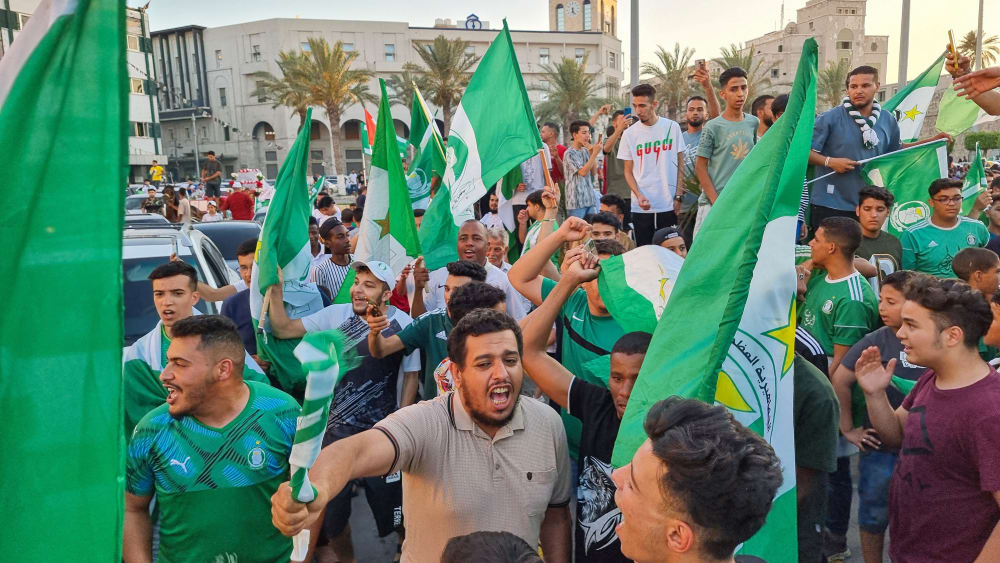 Das Derby in Tripolis wurde von Ausschreitungen überschattet.