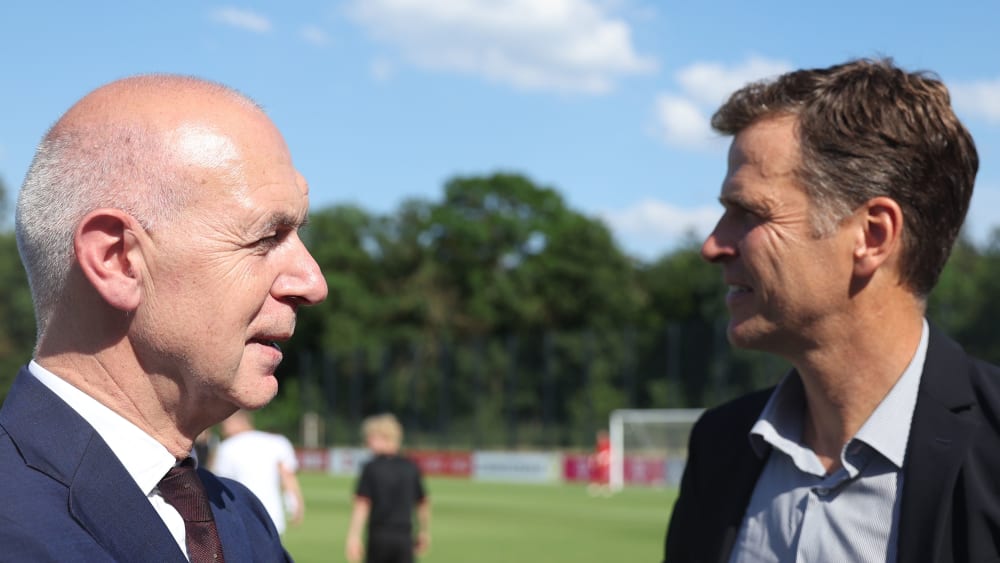 DFB-Präsident Bernd Neuendorf und Oliver Bierhoff.