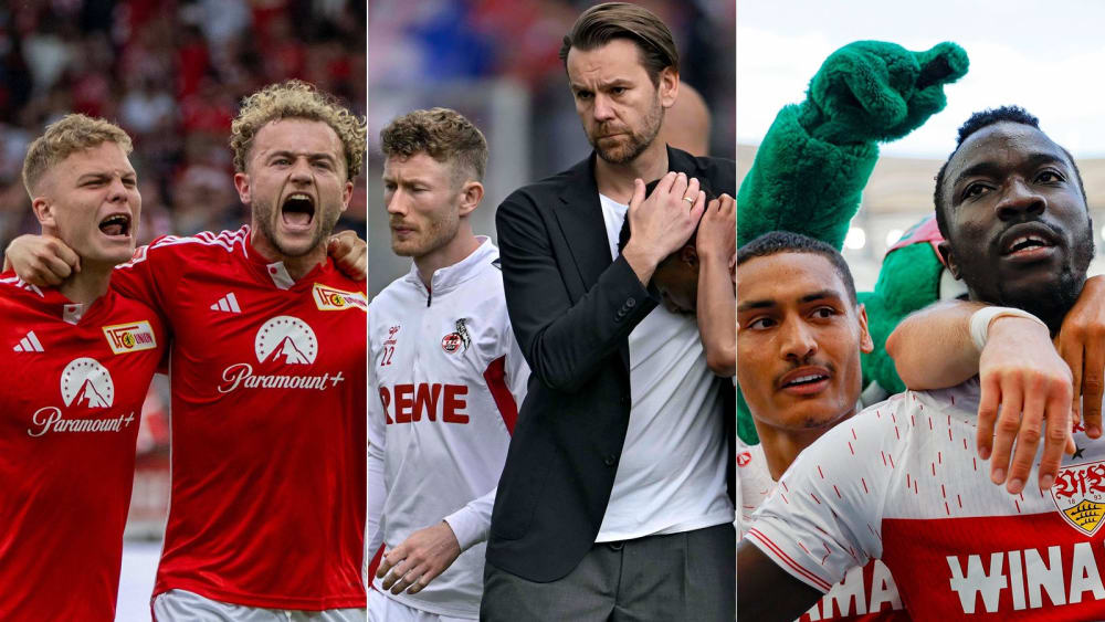 Bundesliga, 34. Spieltag - die Entscheidungen: Union rettet sich, Köln steigt ab, Stuttgart wird Vizemeister.