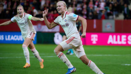 Pernille Harder trifft am Samstag mit Bayern München auf ihren Ex-Verein VfL Wolfsburg.