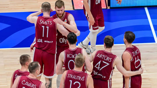 Freuen sich auf Deutschland: Lettland siegte klar gegen Brasilien.