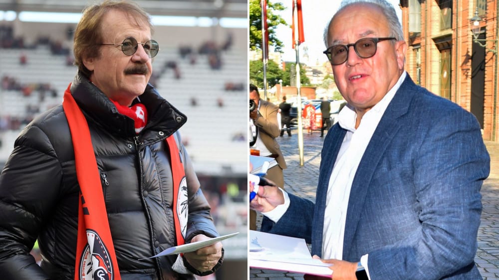 Eberhard Fugmann (li.) steht nicht mehr als Freiburgs Präsident zur Wiederwahl, Ex-Präsident Fritz Keller macht Vorschläge zur Umgestaltung des Amtes.