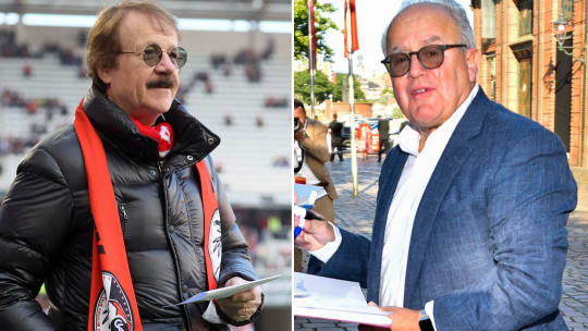 Eberhard Fugmann (li.) steht nicht mehr als Freiburgs Präsident zur Wiederwahl, Ex-Präsident Fritz Keller macht Vorschläge zur Umgestaltung des Amtes.
