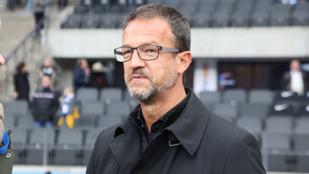 Setzt auf Sandro Schwarz: Hertha-Geschäftsführer Fredi Bobic.