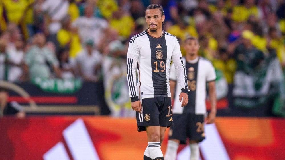 Bedient: Leroy Sané bei der DFB-Niederlage gegen Kolumbien.