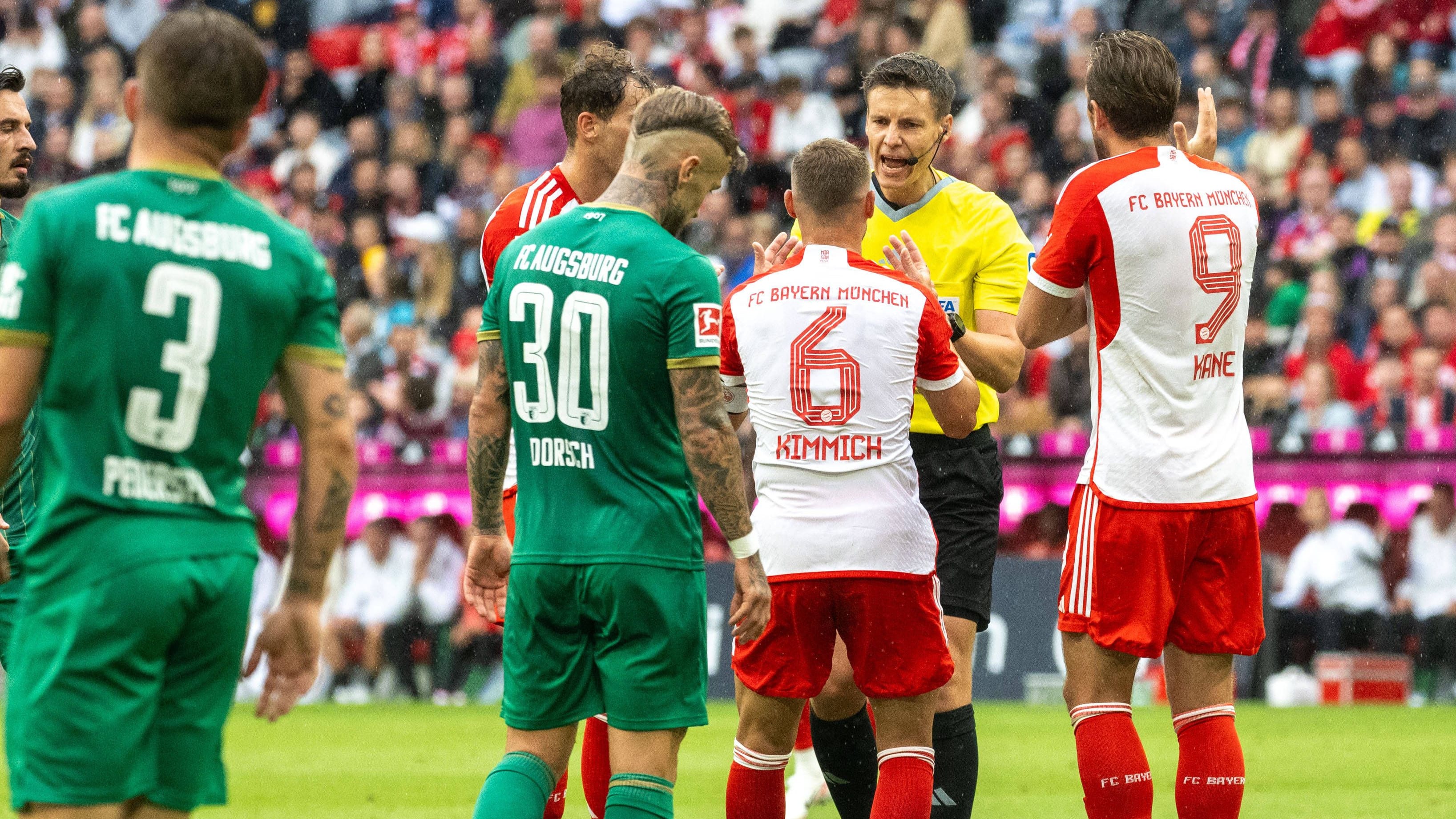 aufstellungen: teilnehmer: fc augsburg gegen fc bayern münchen