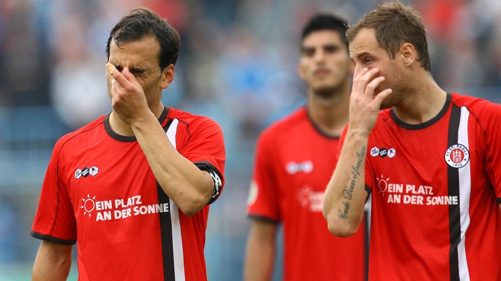 Fabio Moreno und Matthias Lehmann ärgern sich.