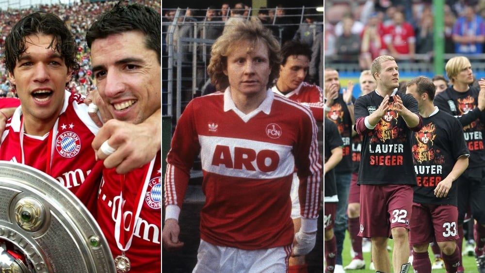 Bayern, Club und FCK (v.l.)