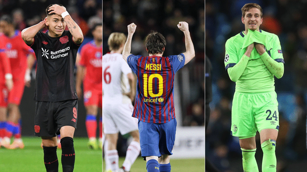 Leverkusen und Schalke wurden in der Champions-League-Geschichte bereits ordentlich vorgeführt.