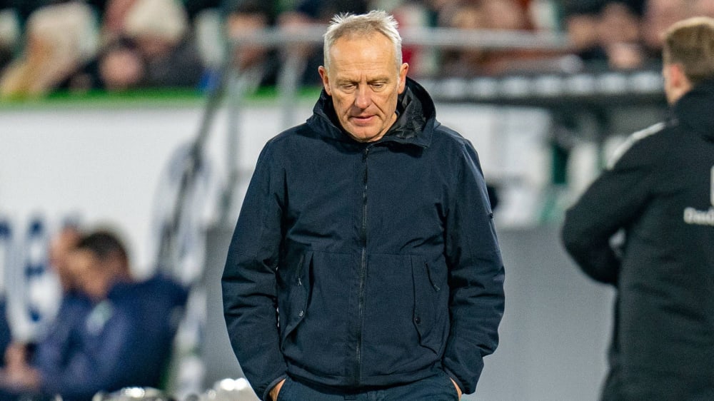 Auch musste das 0:6 erstmal sacken lassen: SC-Trainer Christian Streich.