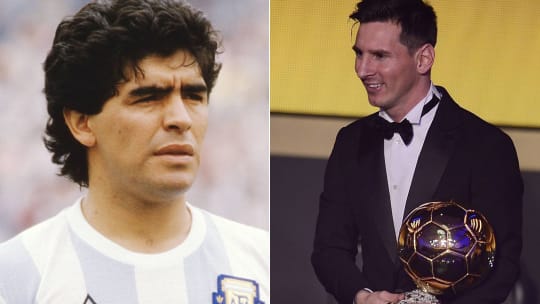 Weltmeister wurden beide: Diego Maradona und Lionel Messi.