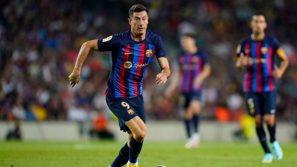 Gegen Rayo erstmals für Barcelona in La Liga im Einsatz: Robert Lewandowski.