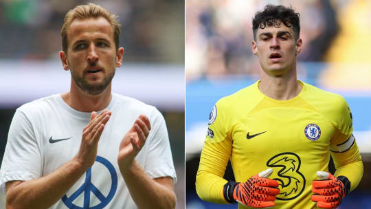 Das Ringen um Harry Kane geht weiter, Chelseas Kepa (r.) ist neu auf Bayerns Liste.