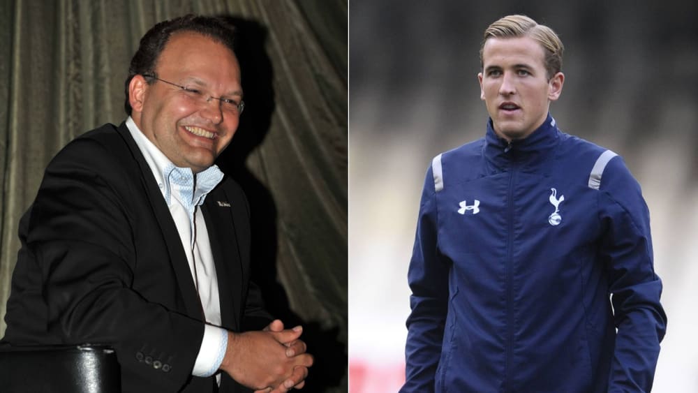 Lang ist's her: Der damalige Union-Manager Nico Schäfer (li.) und Harry Kane im Jahr 2012.