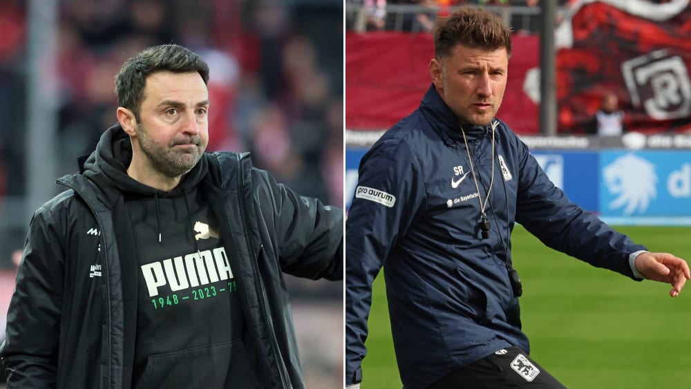 Alter und neuer Coach des Halleschen FC: Sreto Ristic (li.) und Stefan Reisinger.