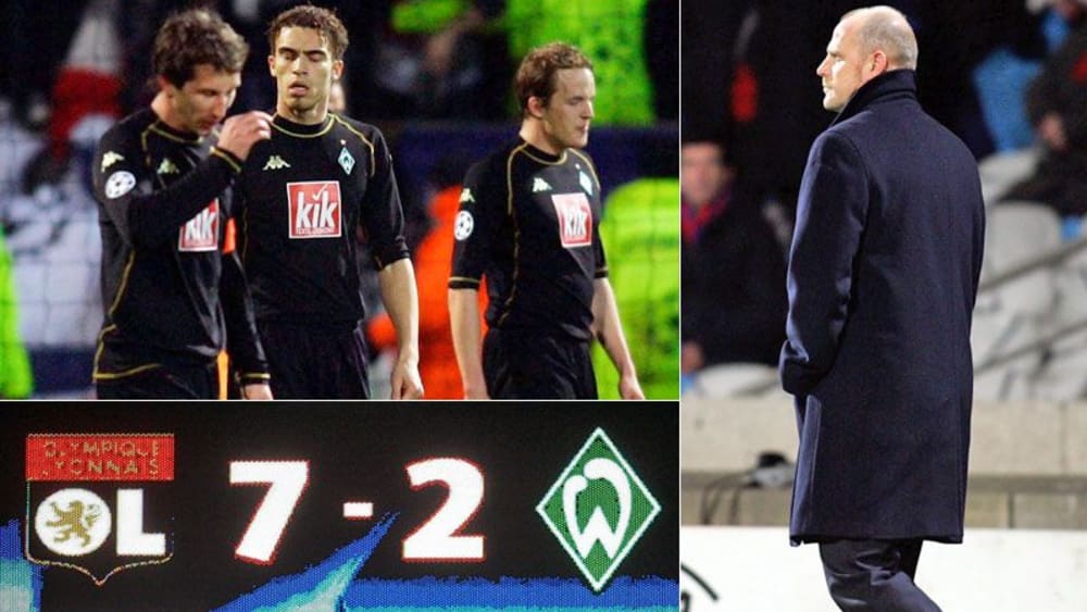 Niedergeschlagene Werder-Spieler