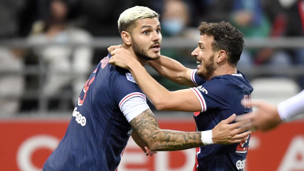 In der neuen Saison angekommen: PSG-Angreifer Mauro Icardi traf doppelt.