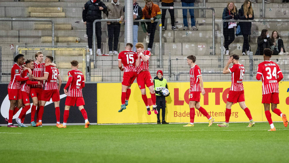 Konnte gegen Wiesbaden den siebten Sieg in Serie bejubeln: Die zweite Mannschaft des SC Freiburg.