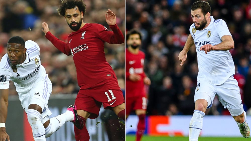 Salah mittendrin - und nur noch in der Peripherie: Real Madrid am Dienstagabend in Liverpool.