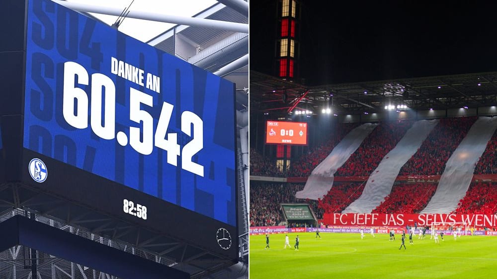 Topkulissen: In der 2. Liga war auf Schalke am meisten los, in der Bundesliga in Köln.
