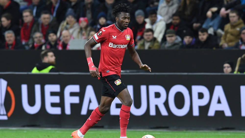 Edmond Tapsoba traf im Hinspiel des Europa-League-Achtelfinals zum 2:0-Endstand.