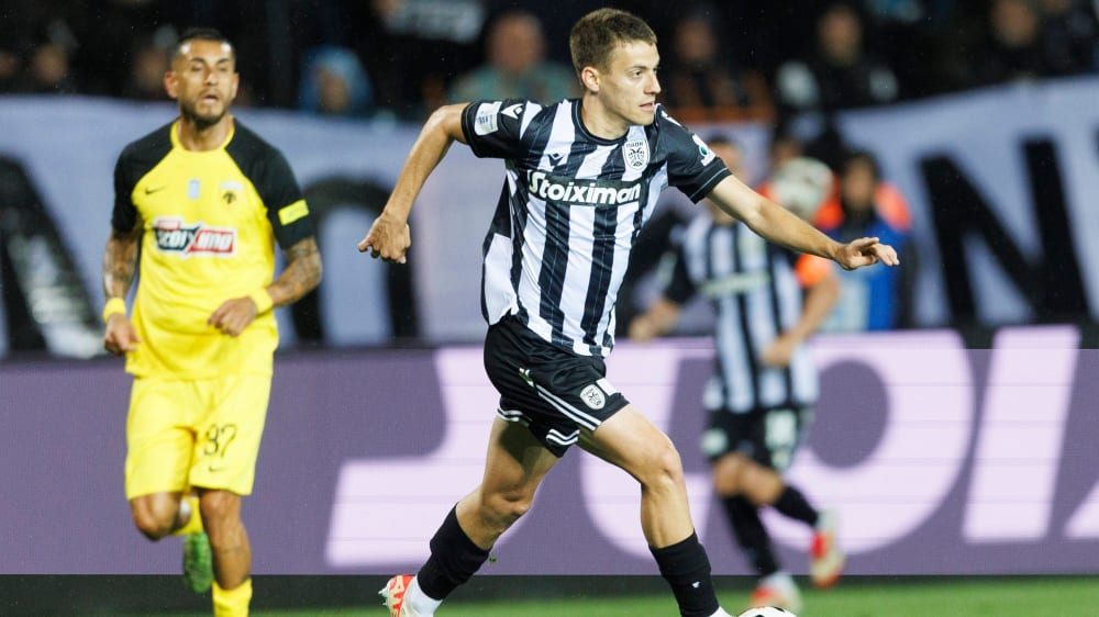 Salonikis Giannis Konstantelias stößt bei vielen Klubs auf Interesse, darunter auch der VfB Stuttgart und jetzt Benfica Lissabon.