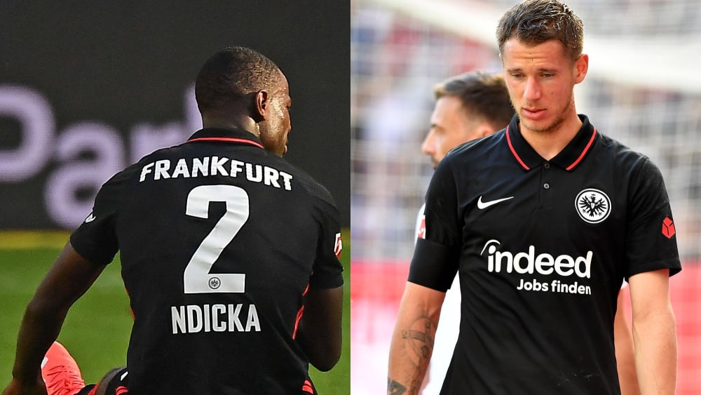 Hinter ihrem Einsatz in der Europa League steht ein großes Fragezeichen:&nbsp;Evan Ndicka und Erik Durm.