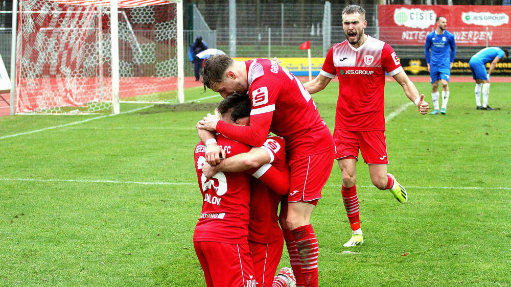 Zurück in der Spur: Der Greifswalder FC feierte gegen den SV Babelsberg den ersten Sieg im neuen Kalenderjahr.