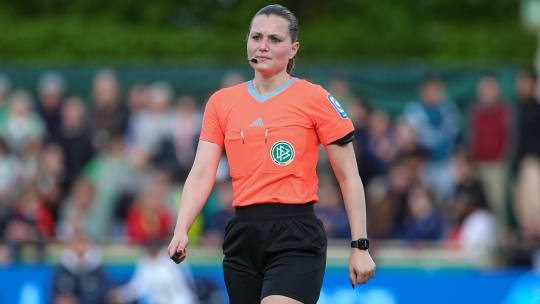 Selina Menzel leitete 2023/24 schon vier Bundesliga-Partien, nun steigt sie fest auf.
