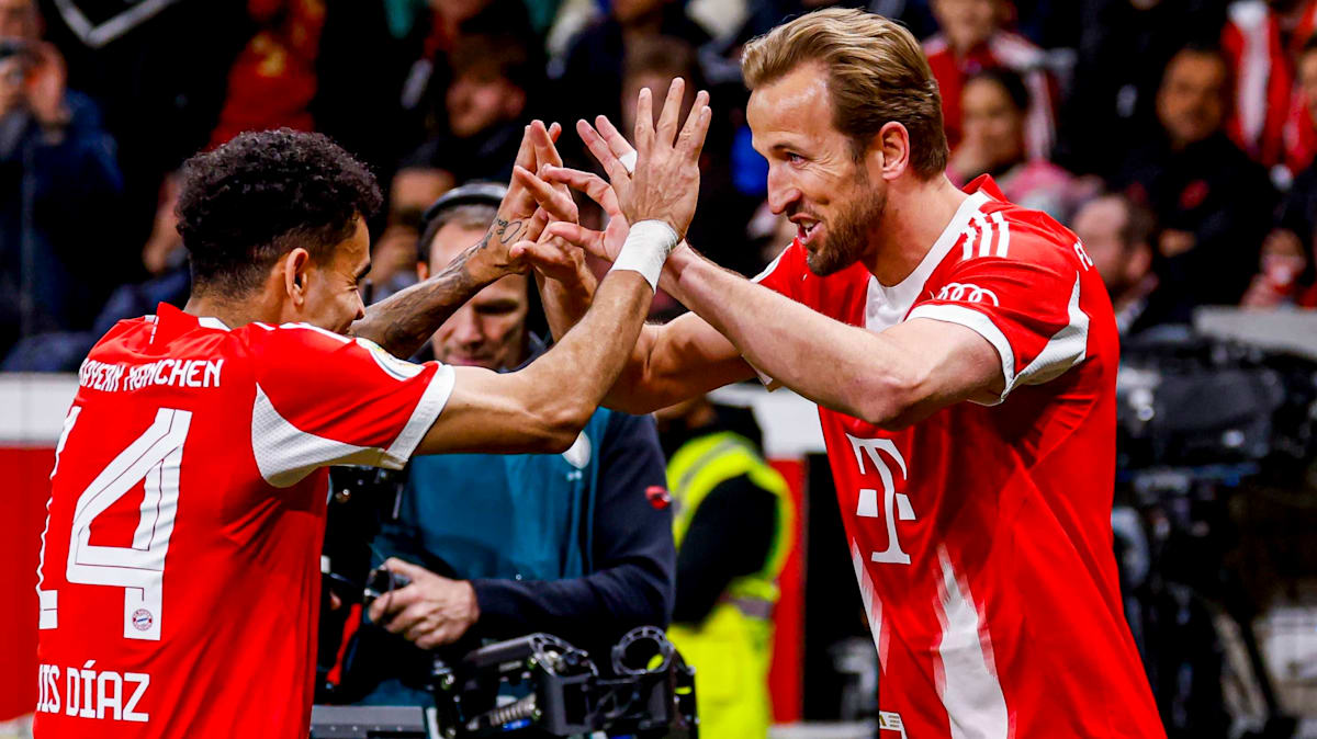 Kane unter die Latte, Luis Diaz' Schlusspunkt: Bayerns Finaleinzug im Video