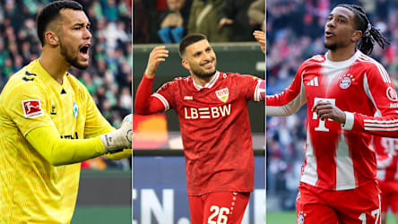 Der 27. Spieltag war ein ganz besonderer: In acht von neun Partien gab es mindestens einen Doppelpacker. Sechs von ihnen finden den Weg in die kicker-Elf des Tages. Drei davon sogar zum ersten Mal.