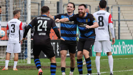Obenauf im Stadtduell: Der FSV Frankfurt jubelte gegen die zweite Mannschaft der Eintracht.