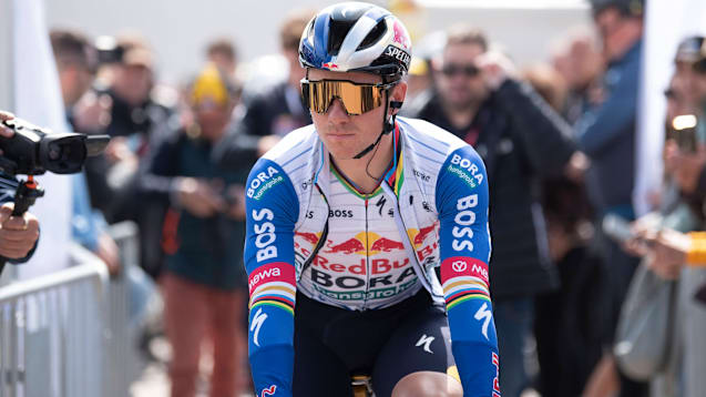 Remco Evenepoel fuhr gleich beim Auftakt der Katalonien-Rundfahrt um den Sieg.