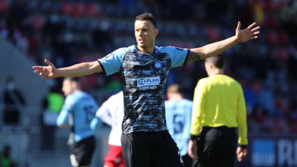 Seine letzte Karrierestation in Deutschland: Petar Sliskovic im März 2022 im Trikot von Wehen Wiesbaden.