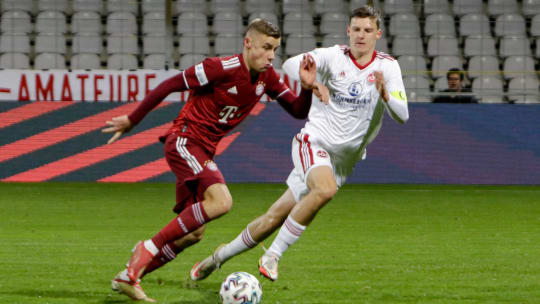 Traf gegen Nürnberg II zum 1:0: Bayerns Mittelfeldspieler Gabriel Vidovic (li.)
