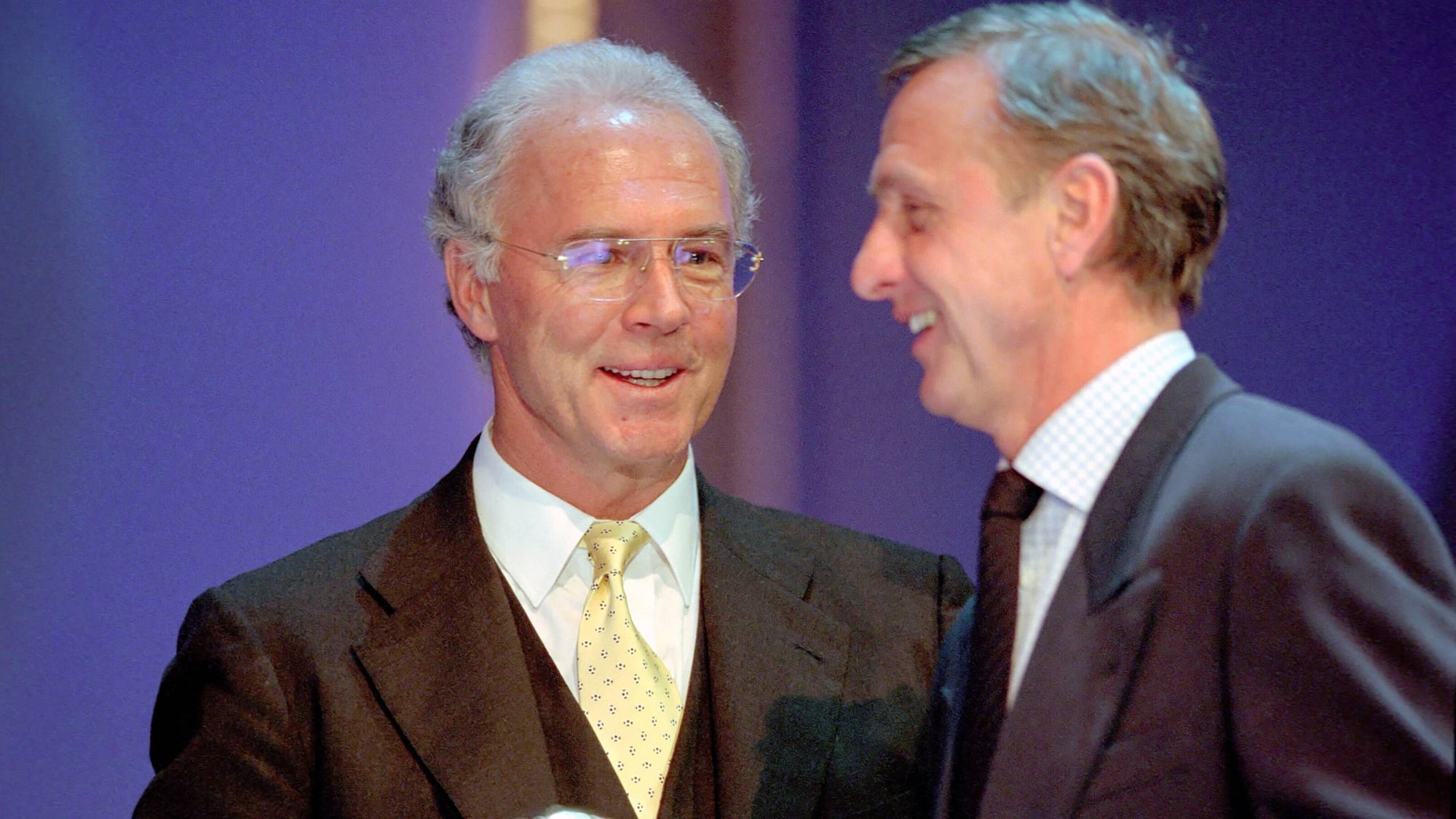 Franz Beckenbauer - hier mit Johan Cruyff
