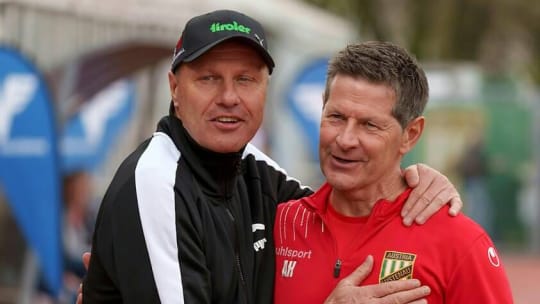 Andreas Herad (r.) steht weit mehr unter Druck als sein Trainerkollege Thomas Silberberger.