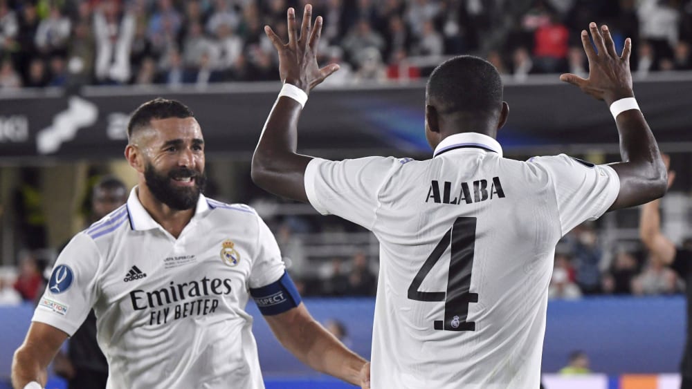 Karim Benzema und David Alaba hießen die Torschützen bei Real Madrid.
