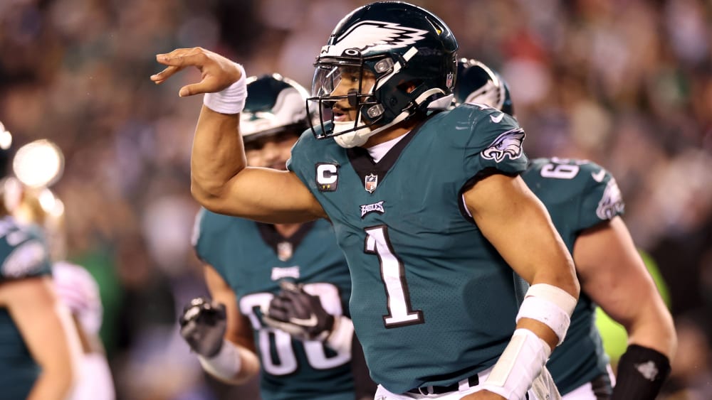 Führte die Philadelphia Eagles souverän in den Super Bowl: Quarterback Jalen Hurts.