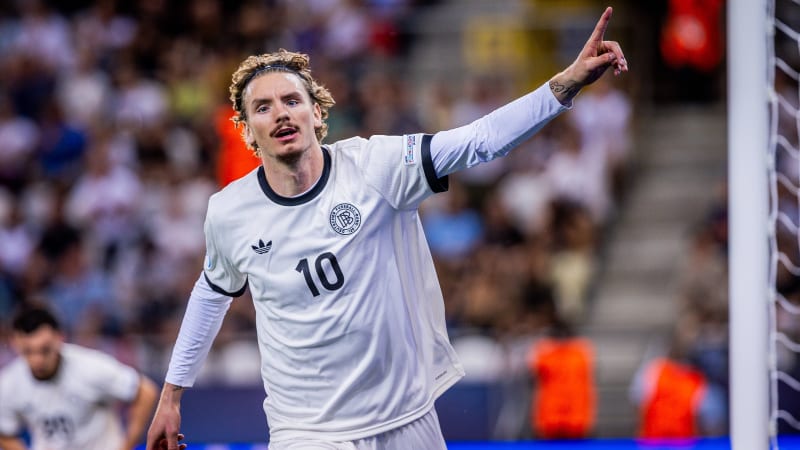 ALEMANIA SUB-21, SUB-21 - FRANCIA SUB-21. Nick Woltemade de Alemania celebra un gol durante la semifinal de la Eurocopa Sub-21 de la UEFA 2025 entre Alemania Sub-21 y Francia Sub-21. Košická Futbalova Arena - Košice Football Arena (KFA), Košice, Eslovaquia, 25 de junio de 2025. Foto de Branislav Racko. Copyright: xx 080A5794.