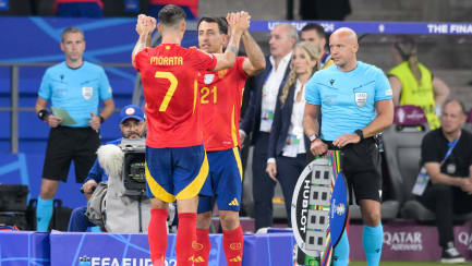 Entscheidende Einwechslung: Mikel Oyarzabal kommt in der 68. Minute des EM-Endspiels für Alvaro Morata aufs Feld und erzielt in der 86. Minute das 2:1-Siegtor für Spanien.