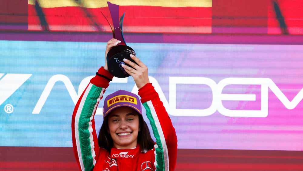 Erste Gewinnerin der F1 Academy: Marta Garcia.