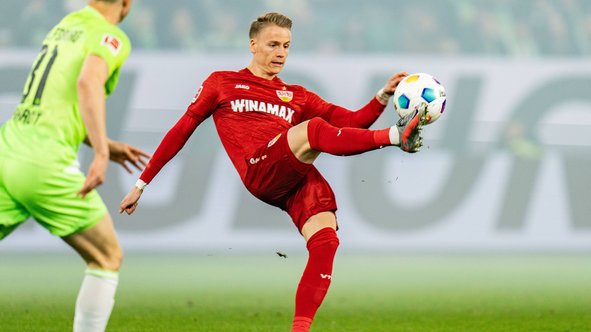 Stuttgarts Führich am Ball